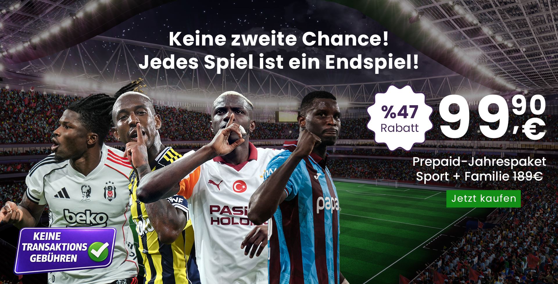 Keine zweite Chance Jedes Spiel ist ein Endspiel!