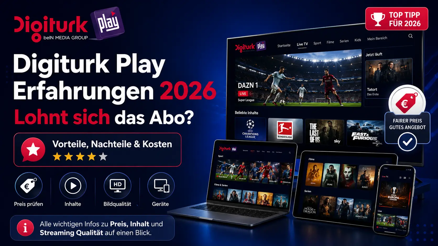 Digiturk Play Erfahrungen 2026: Lohnt sich das Abo?