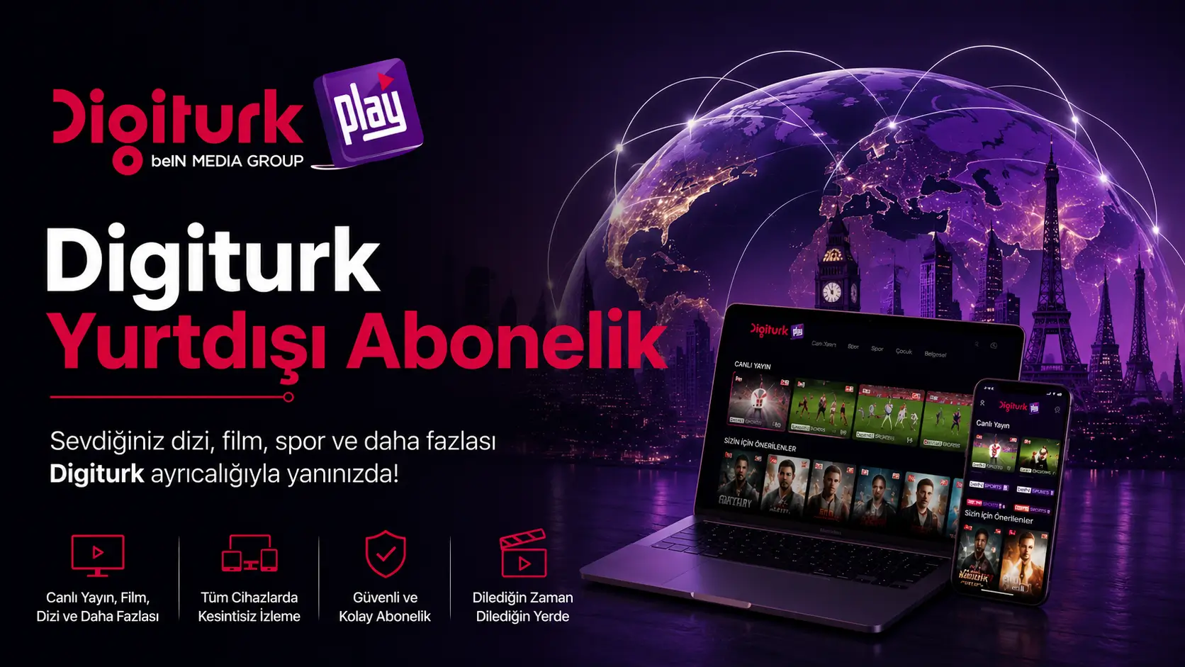 Digiturk Yurtdışı Abonelik